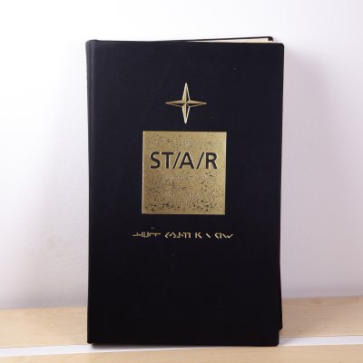 Star Bücher (2 Stück) schwarz, goldene Schrift (Ledereinband) | Jubiläuumsausgabe Band 1 und  2