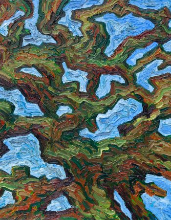 Himmel hinter Geäst (Abstraktion nach Van Gogh)