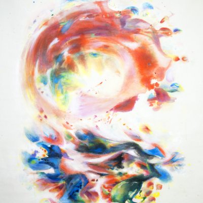 On the wing of the cinnabar