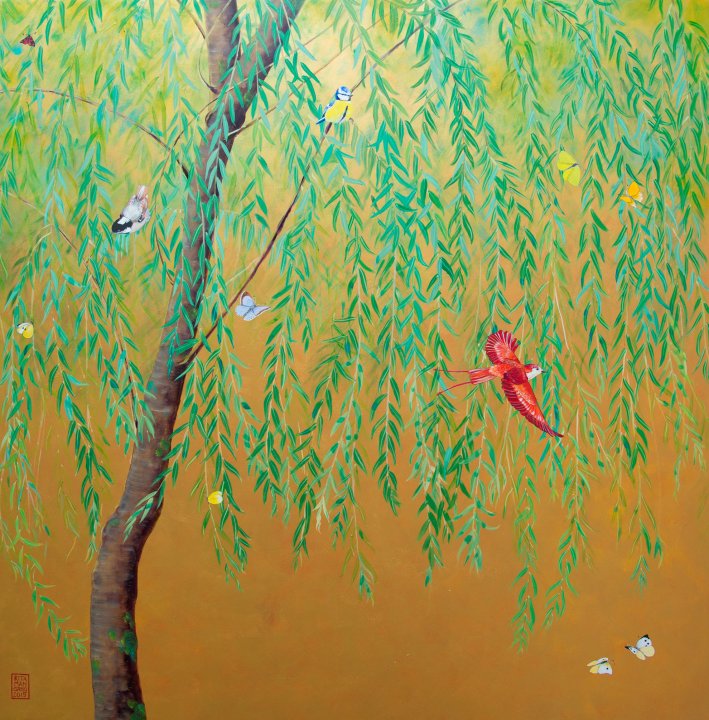 Salice fondo oro