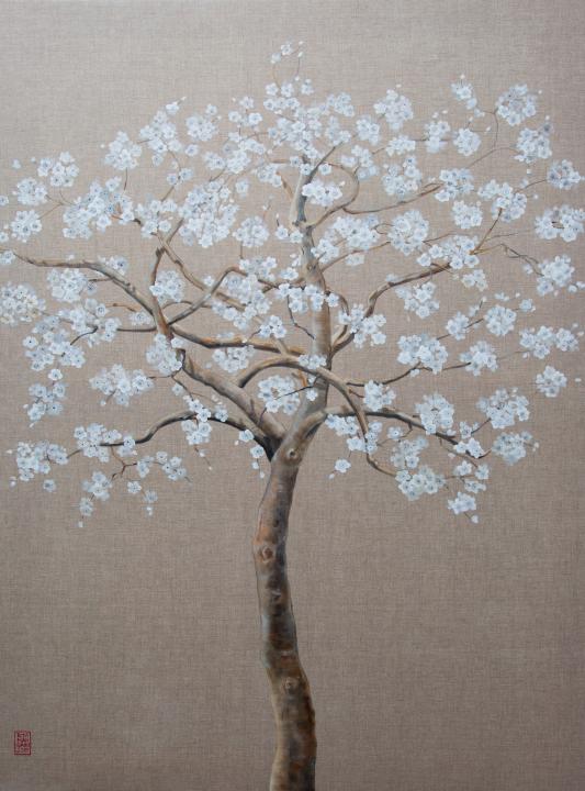 Albero su lino