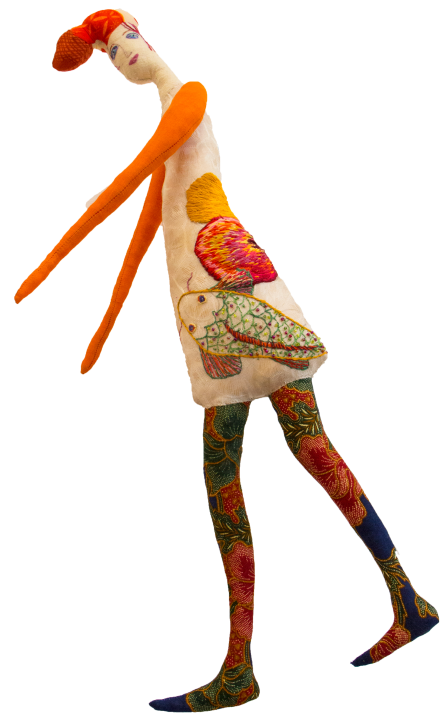 Muse mit Koi 1